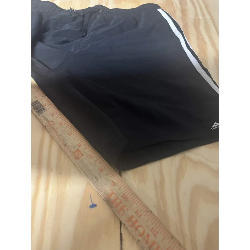 Adidas Athletic Shorts 3-Stripe Performance Medium Black Pre-owned Gym